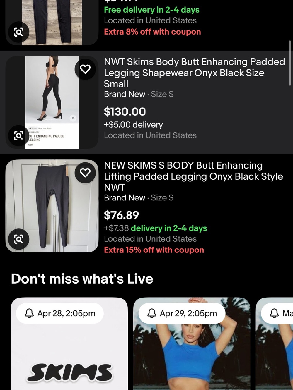 SKIMS BUTT ENCHANCING LEGGINGS - Picture 6 of 6